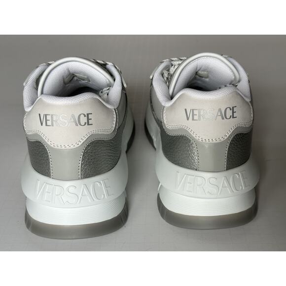 Versace Odissea Men’s Leather White/Gray Sneakers 8.5 US (41.5) 1015437 NIB $950 main image 10